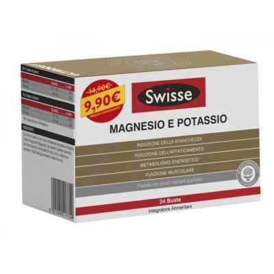 Swisse Linea Sali Minerali Magnesio e Potassio Integratore Alimentare 24 Buste