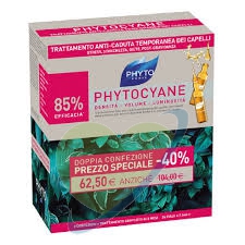 Phyto Phytocyane Trattamento Anticaduta Donna Duo 12+12 Fiale