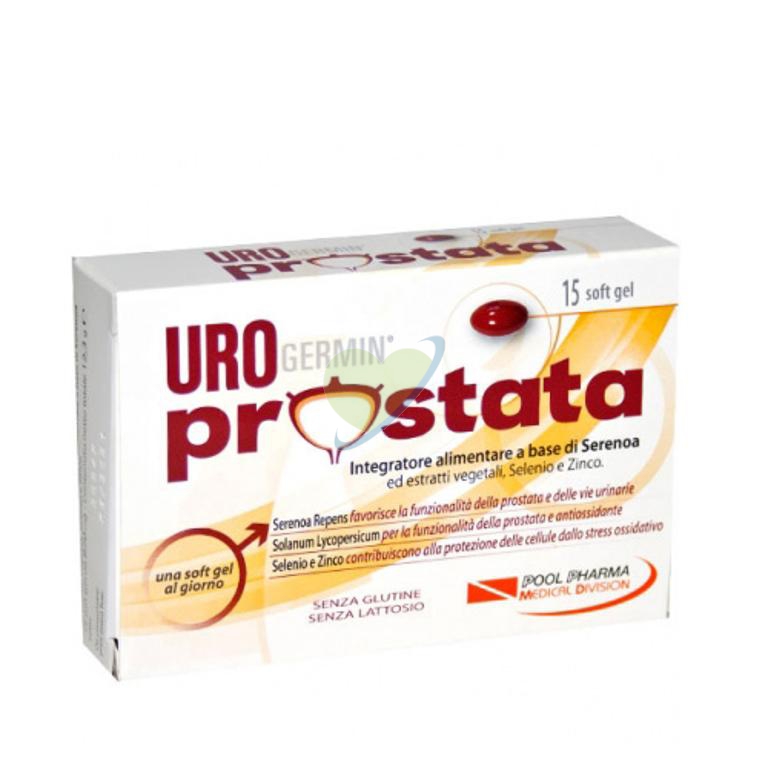POOL PHARMA UROGERMIN PROSTATA INTEGRATORE ALIMENTARE 15 SOFT GEL