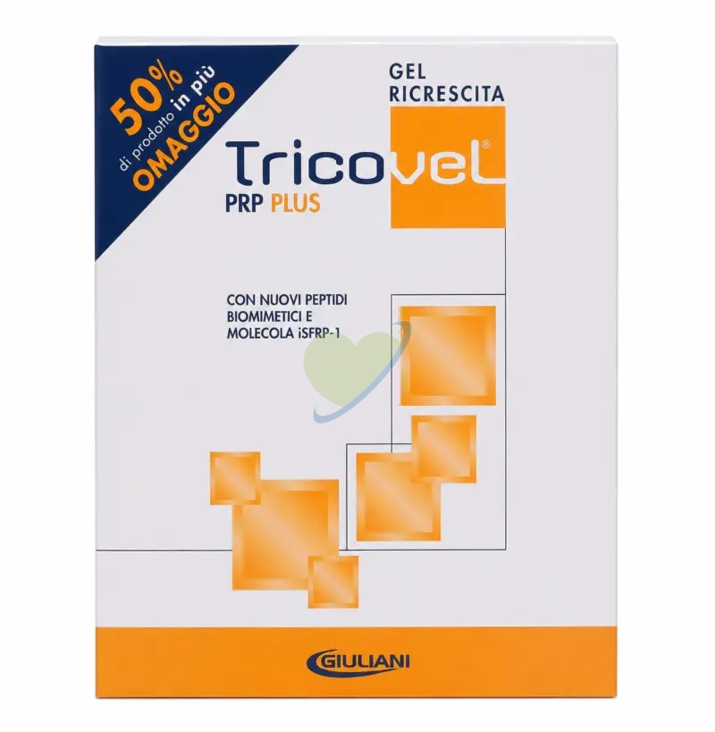 Giuliani Tricovel PRP Plus Gel - Ricrescita Capelli Uomo/Donna - 2 x 15ml