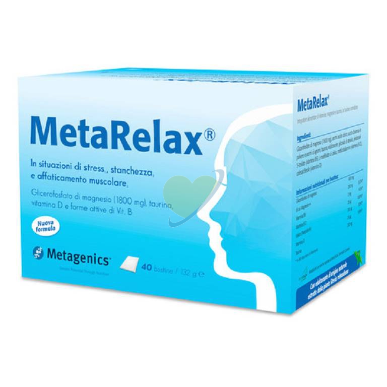 METAGENICS BELGIUM BVBA METARELAX 40 BUSTINE NEW