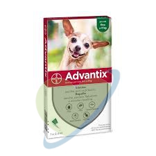 BAYER ADVANTIX SPOT-ON ANTIPARASSITARIO PER CANI FINO A 4 KG 4 PIPETTE