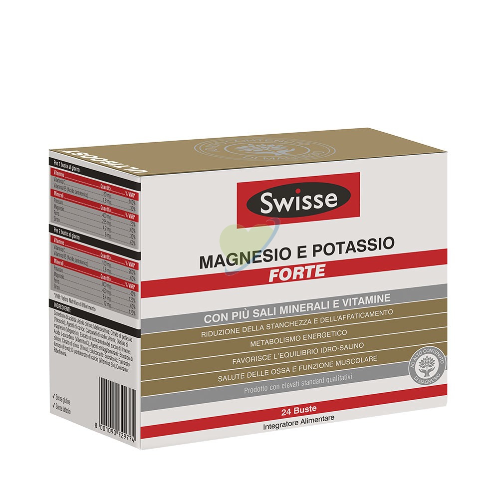 Swisse Linea Sali Minerali Magnesio e Potassio Forte Integratore 24 Buste