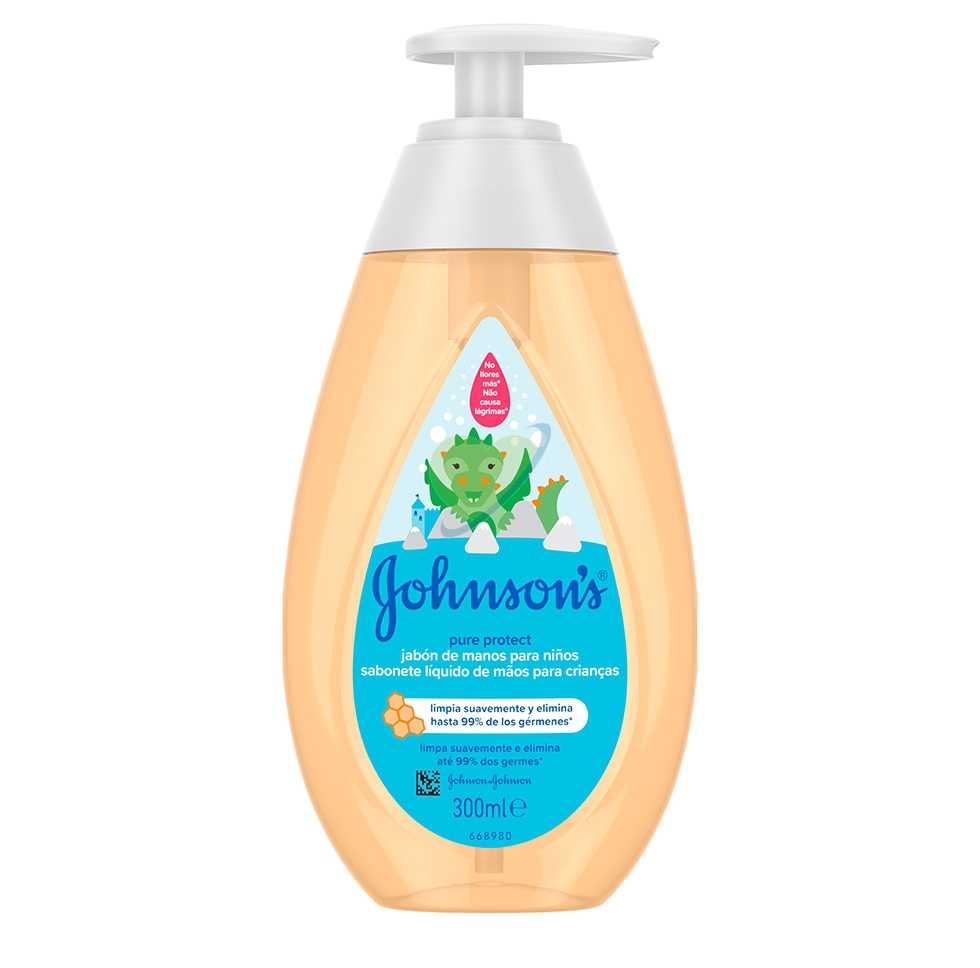 Johnsons & Johnson Pure Protect Sapone Mani Disinfettante Bambini 300ml