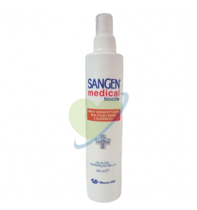 Marco Viti Sangen Medical Spray Disinfettante Multiuso Mani e Superfici 250 ml