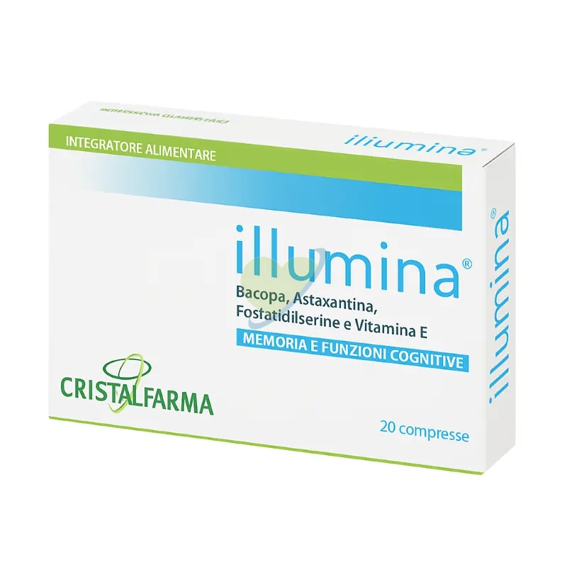 Cristalfarma Illumina Integratore per Memoria e Concentrazione 20 cpr