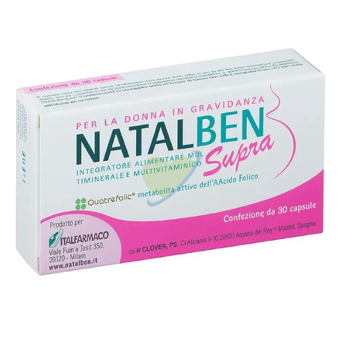 Natalben Supra  Integratore Gravidanza e Allattamento 30 Capsule