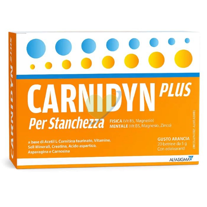 Alfasigma Linea Benessere Energia Carnidyn Plus Integratore Alimentare 20 Buste