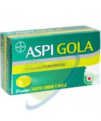 Aspi Gola 8,75 Mg Pastiglia Gusto Miele Limone 24 Pastiglie In Blister Pvc/Pvdc/Alluminio