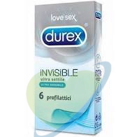 Durex Invisible Profilattici Ultra Sottili E Sensibili, 6 pezzi