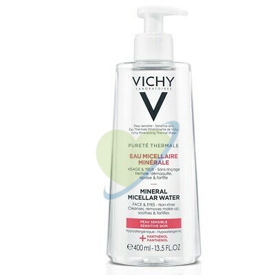Vichy Puretè Thermale - Acqua Micellare Minerale Pelle Sensibile, 400ml