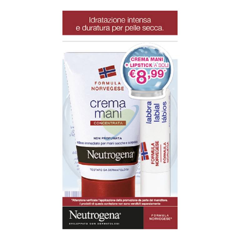 Johnson & Johnson Neutrogena Mani Non Profumato + Lipstick Bundle