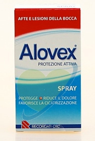 Alovex Linea Protezione Orale Spray Lenitivo Lesioni Mucosa Orale 15 ml