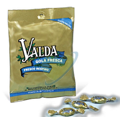 Valda Linea Gola Fresca Caramelle Balsamiche Mentolo con Zucchero 60 g