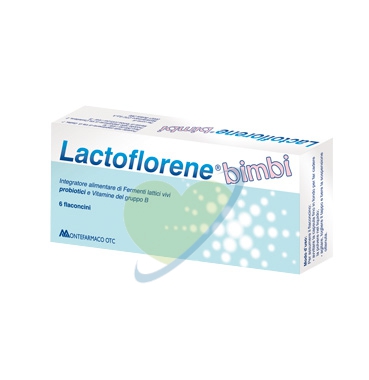 Lactoflorene Linea Fermenti Bimbi Integratore di Fermenti Lattici 12 Flaconcini