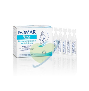 Isomar Linea Pulizia e Salute del Naso Acqua di Mare Isotonica 24 Fiale 5 ml
