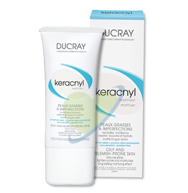 Ducray Linea Pelle Mista e Grassa Keracnyl Crema Idratante Opacizzante 30 ml