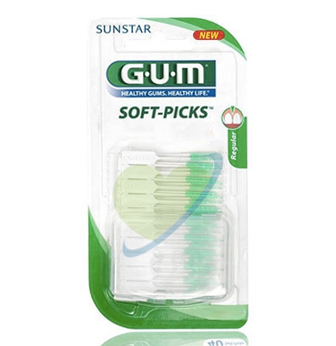 GUM Linea Igiene Dentale Quotidiana Soft Picks 632 40 Scovolini Misura Media