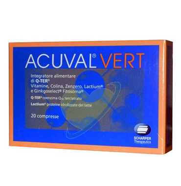 Scharper Linea Vitamine Minerali Acuval Vert Integratore Alimentare 20 Compresse