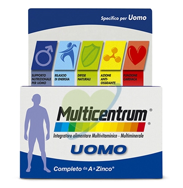 Multicentrum Linea Vitamine Minerali Uomo Integratore Alimentare 30 Compresse