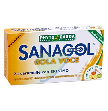 Phytogarda Linea Rimedi Naturali Sanagol Erisimo Caramelle Gusto Miele Limone