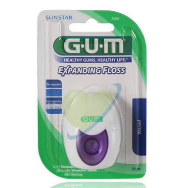 GUM Linea Igiene Dentale Quotidiana Expanding Floss Filo Interdentale Cerato
