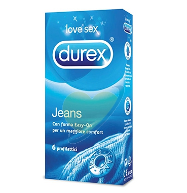 Durex Linea Classic Jeans Vestibilit Easy On Confezione con 6 Profilattici