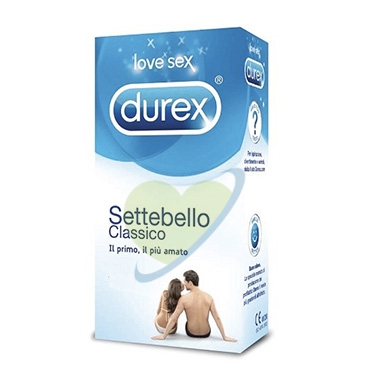 Durex Linea Classica Settebello Cassico Condom Confezione con 12 Profilattici