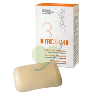 BioNike Triderm Linea Detergenza Quotidiana Sapone Solido di Marsiglia 100 g