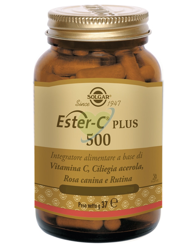 Solgar Linea Vitamine Minerali Ester-C Plus 500 Integratore 100 Capsule