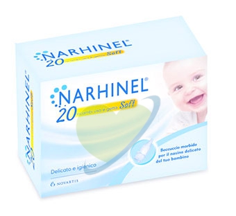 Narhinel Linea Pulizia Salute del Naso 20 Ricambi Soft per Aspiratore Nasale