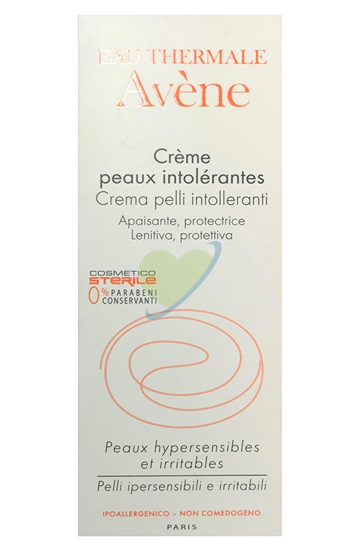 Avene Linea Essenziale Viso Pelli Intolleranti Crema Lenitiva Calmante 40 ml