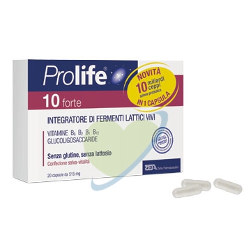 Prolife Linea Intestino Sano 10 Forte Integratore Fermenti Lattici 20 Capsule