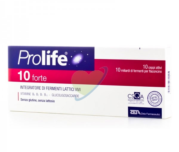 Prolife Linea Intestino Sano 10 Forte Zero Zuccheri Fermenti Lattici 10 flaconc