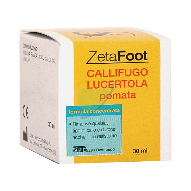ZetaFoot Linea Cura del Piedi Rimozione Calli Lucertola Pomata Callifuga 30 ml
