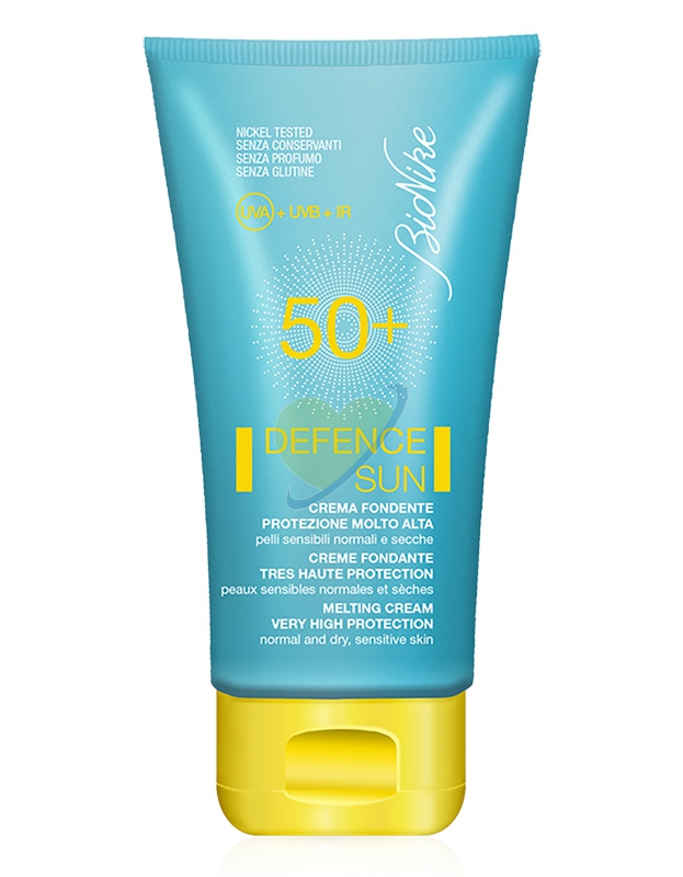 BioNike Linea Defence Sun SPF50+ Crema Solare Fondente Pelli Sensibili Viso 50ml