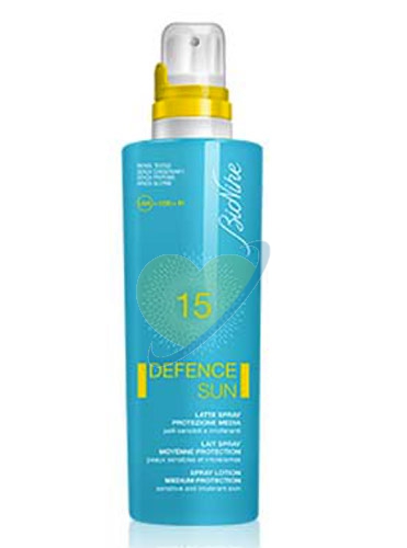 BioNike Linea Defence Sun SPF15 Latte Spray Corpo Pelli Sensibili 200 ml