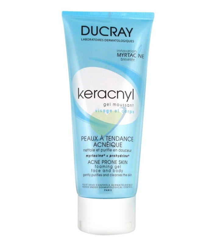 Ducray Linea Pelle Mista e Grassa Keracnyl Gel Detergente Purificante 200 ml