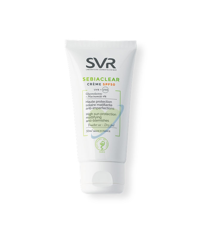 SVR Linea Sebiaclear SPF50 Crema Solare Idratante Opacizzante Pelle Grassa 50 ml