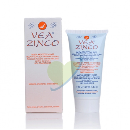 VEA Linea Pelli Sensibili Zinco Pasta Protettiva Lenitiva Emolliente 40 ml