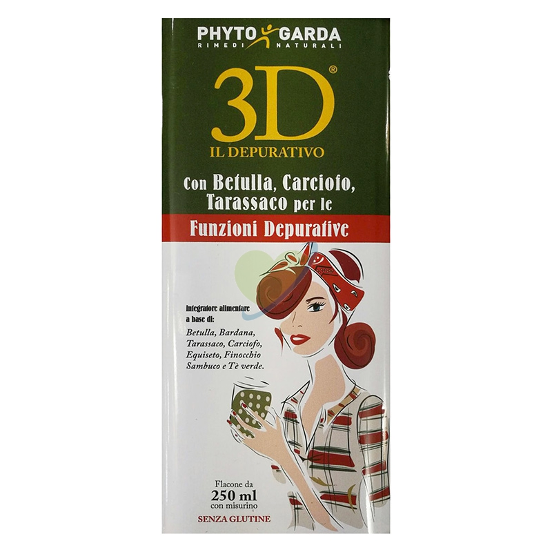 Phyto Garda Linea 3D Depurativo e Drenante Integratore Alimentare 250 ml