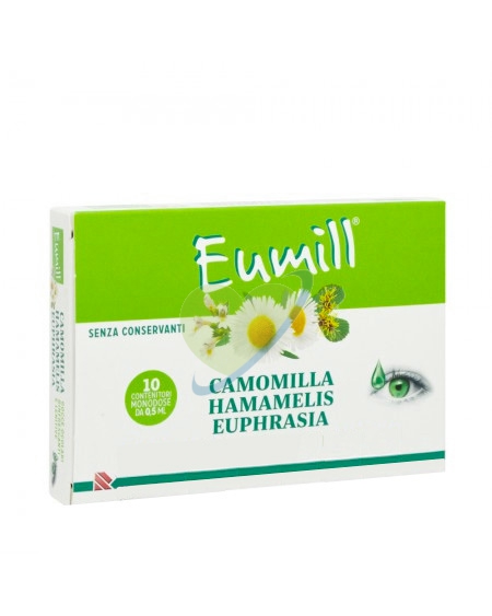 Eumill Camomilla Gocce Oculari Rinfrescanti e Lenitive 10 Flaconcini Monodose