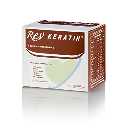 Pharmabio Linea Anticaduta Capelli Rev Keratin Integratore Alimentare 30 Buste