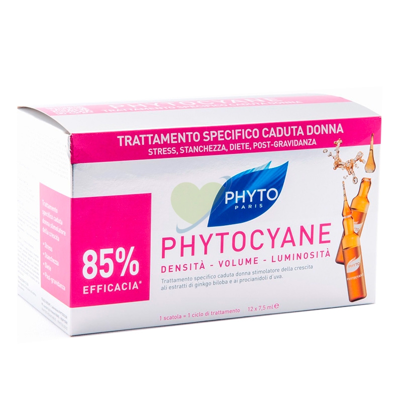 Phyto Linea Phytocyane Trattamento Rinforzante Anticaduta Donna 12 Fiale 7,5 ml