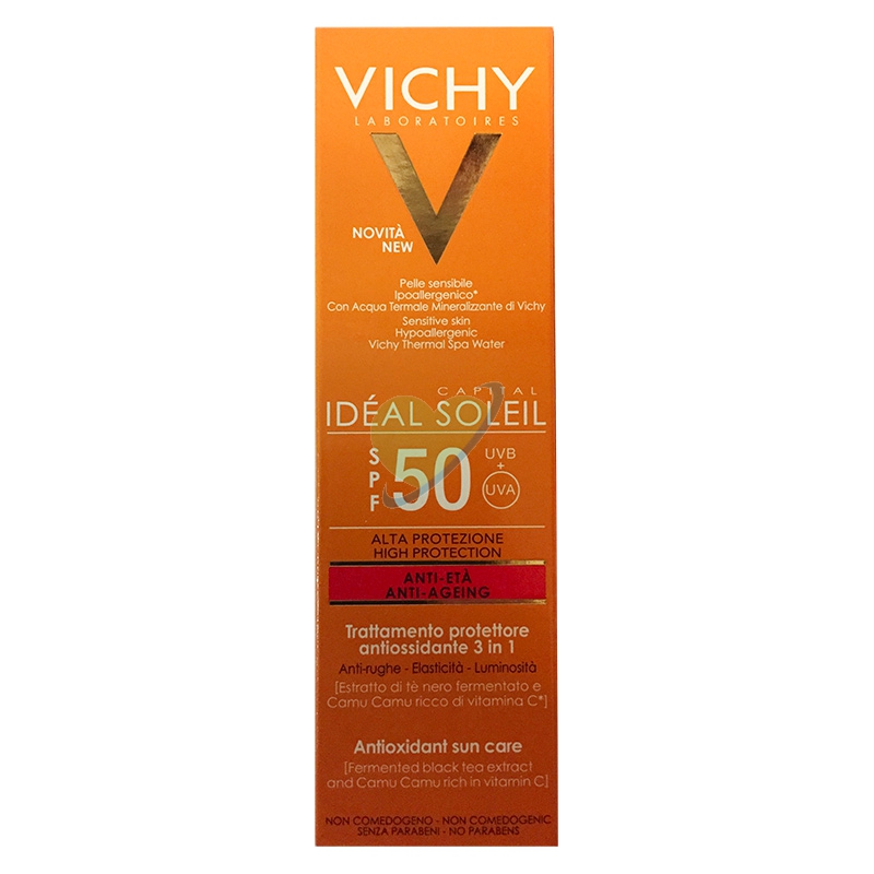 Vichy Linea Ideal Soleil SPF50+ Trattamento Anti-Et Antiossidante Viso 50 ml