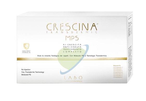 Crescina Linea Transdermic 200 Ri-Crescita MPS + Anti-Caduta Uomo 10+10 Fiale