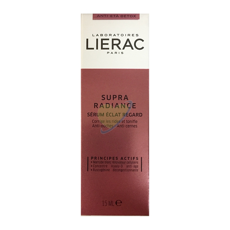 Lierac Linea Supra Radiance Siero Occhi Correttore Rughe e Illuminante 15 ml