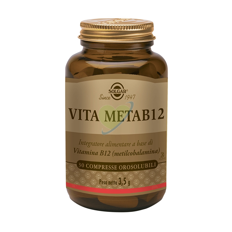 Solgar Linea Vitamine Minerali Vita Metab12 Integratore Alimentare 30 Compresse