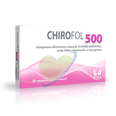 LJ Pharma Linea Benessere Donna Chirofol 500 Integratore Alimentare 20 Compresse