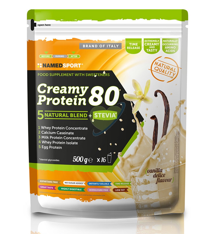 Named Sport Linea Integrazione Sportiva Creamy Protein 80 Vanilla Delice 500 g